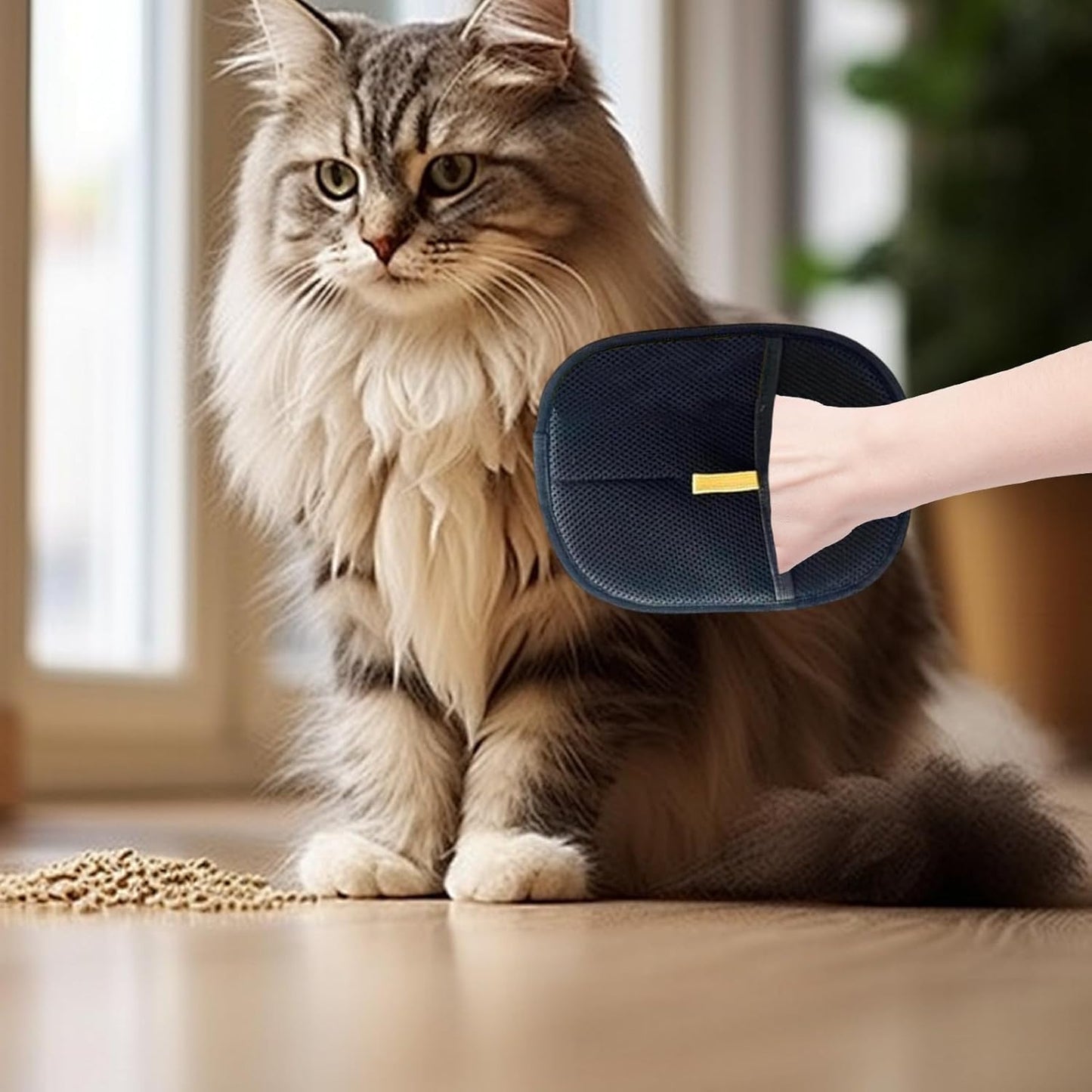 Guanti Elettrostatici per La Rimozione Dei Pelis Di Animali Domestici, Spazzola Togli Peli Animali, Spazzola Peli Cane E Gatto,Guanti per La Toelettatura Dei Gatti Rimuovi E Raccogli Peli Animali