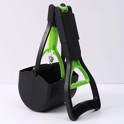 Pooper Scooper for Dog Jaw Clamp Heavy Duty Long Handle Poop Scooper for Dog Puppy Cat Waste Picker Pet Cleaning Shovel Tools