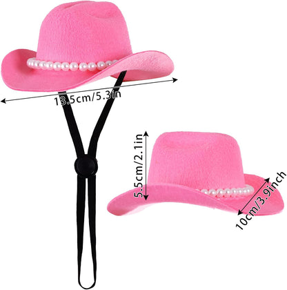 Accessori per Costume Da Cowboy per Animali Domestici, Costumi Di Halloween per Cani Di Piccola Taglia, Gatto, Cappello Da Cowboy E Bandana, Sciarpa, Festa Di Halloween, Accessori per Cosplay