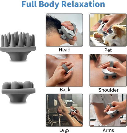 Massaggiatore Del Cuoio Capelluto , Massaggiatore Elettrico per La Testa Con 3 Modalità Di Impastamento, Massaggiatore Portatile per La Testa IPX7 per Il Rilassamento Del Corpo, Regalo