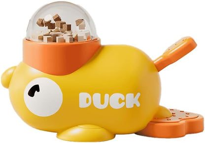 Duck Shaped Dog Treat Dispenser,Interactive Pet Automatic Feeder Toy,Duck Treat Dispenser, Duck Shape Pet Slow Feeder per Gatti Strumento Di Alimentazione Del Cane Tratta, Riduce Il Gonfiore & Anti-In