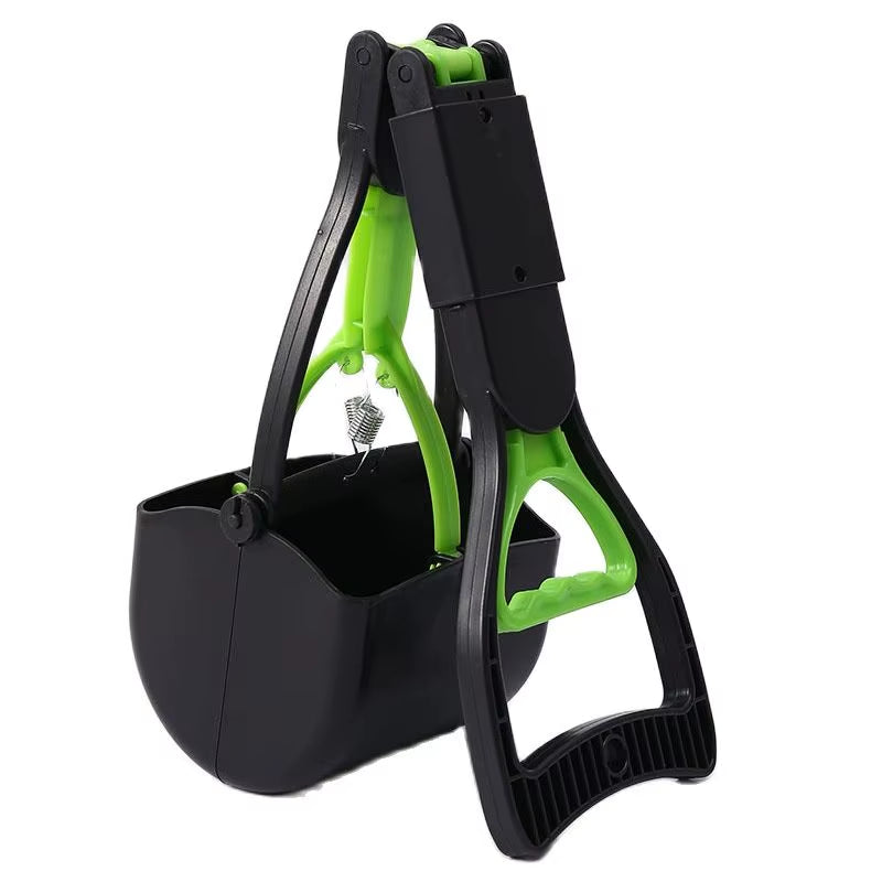 Pooper Scooper for Dog Jaw Clamp Heavy Duty Long Handle Poop Scooper for Dog Puppy Cat Waste Picker Pet Cleaning Shovel Tools