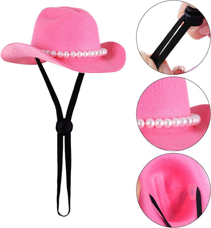 Accessori per Costume Da Cowboy per Animali Domestici, Costumi Di Halloween per Cani Di Piccola Taglia, Gatto, Cappello Da Cowboy E Bandana, Sciarpa, Festa Di Halloween, Accessori per Cosplay