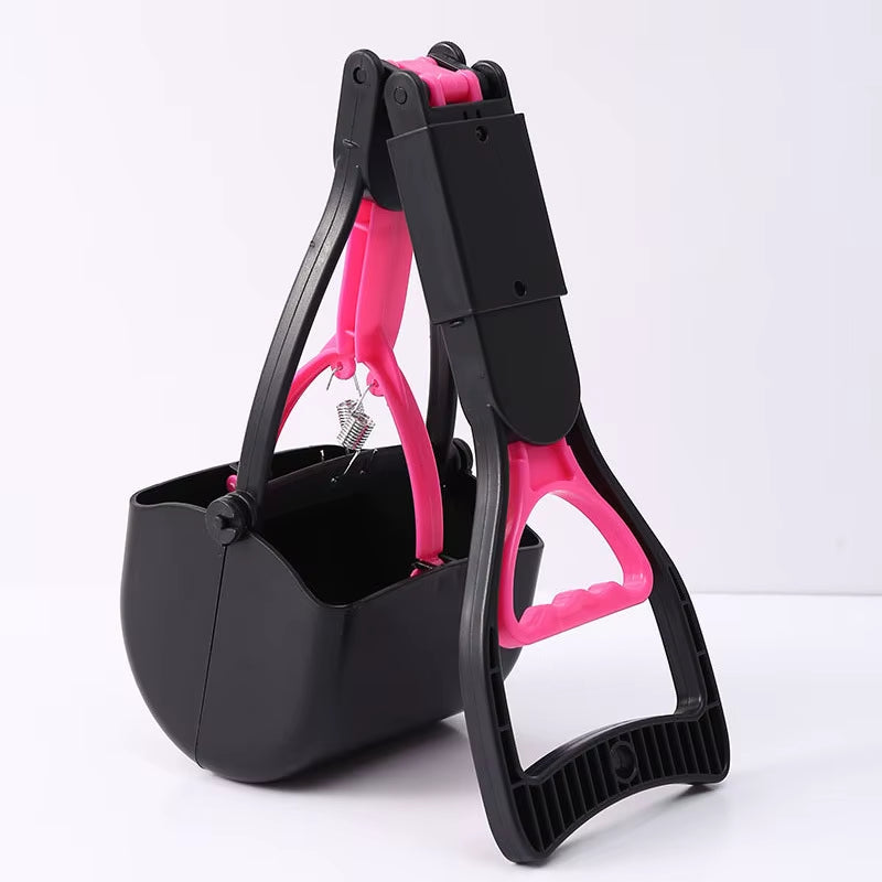 Pooper Scooper for Dog Jaw Clamp Heavy Duty Long Handle Poop Scooper for Dog Puppy Cat Waste Picker Pet Cleaning Shovel Tools