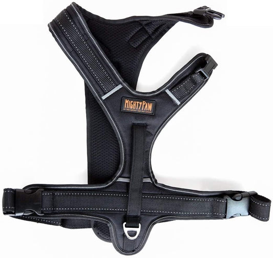 Sport Harness, No-Pull Front Attachment Dog Harness, Neoprene Padded Lining, Reflective Stitching, 2 Leash Attachment Options, Our Sizing Is Unique, Please Measure Your Pets